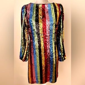 Rainbow Sequin Dress